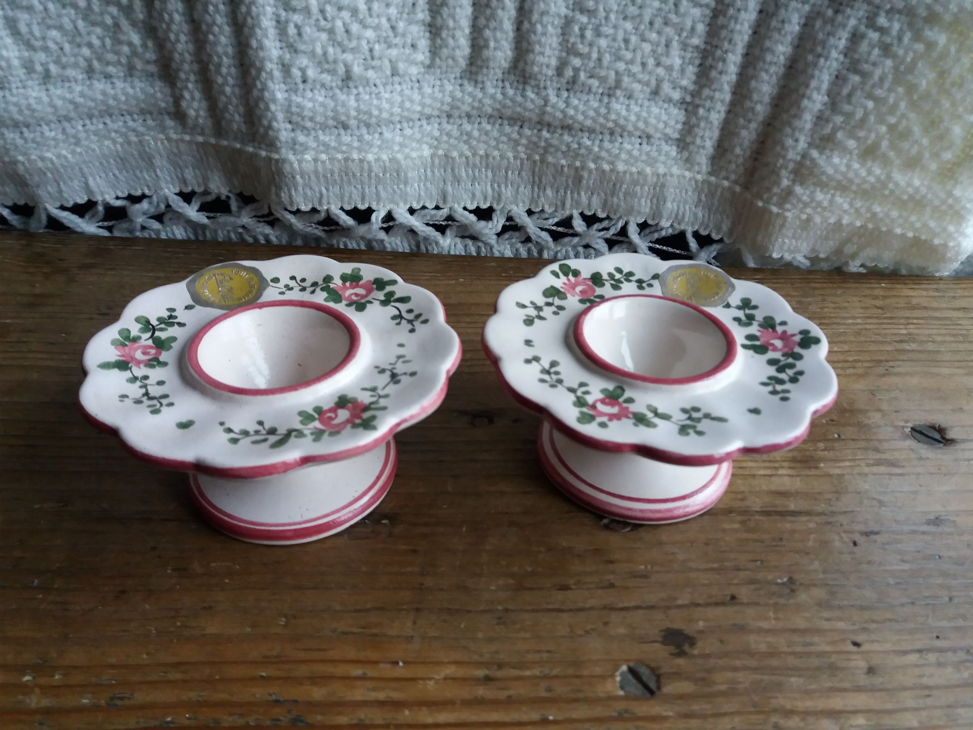 2 cockerels signed Forah René Anchierri