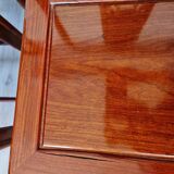 Asian table + 6 round/extendable/oval chairs in rosewood