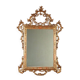 Antique carved and gilded wooden mirror, Italy, early 20th century.