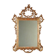 Antique carved and gilded wooden mirror, Italy, early 20th century.