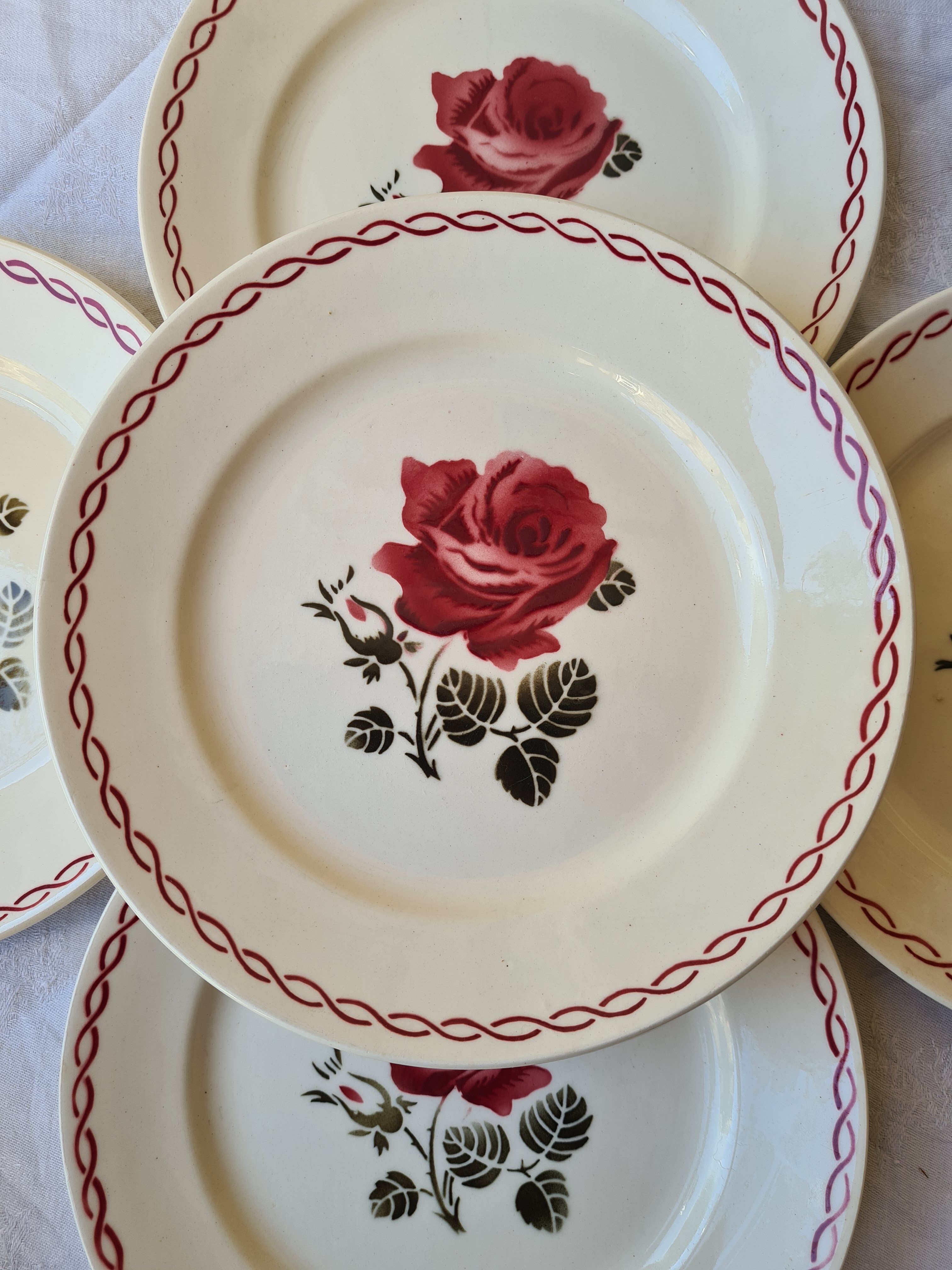 Badonviller service Germaine 6 flat plates