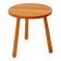 Vintage solid wood side table with rounded legs.