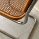 Chaise Cesca par Marcel Breuer en chrome et bois, 1970
