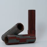 Vintage Pottery Mosaic Vases by W. Zimmermann for Ritter