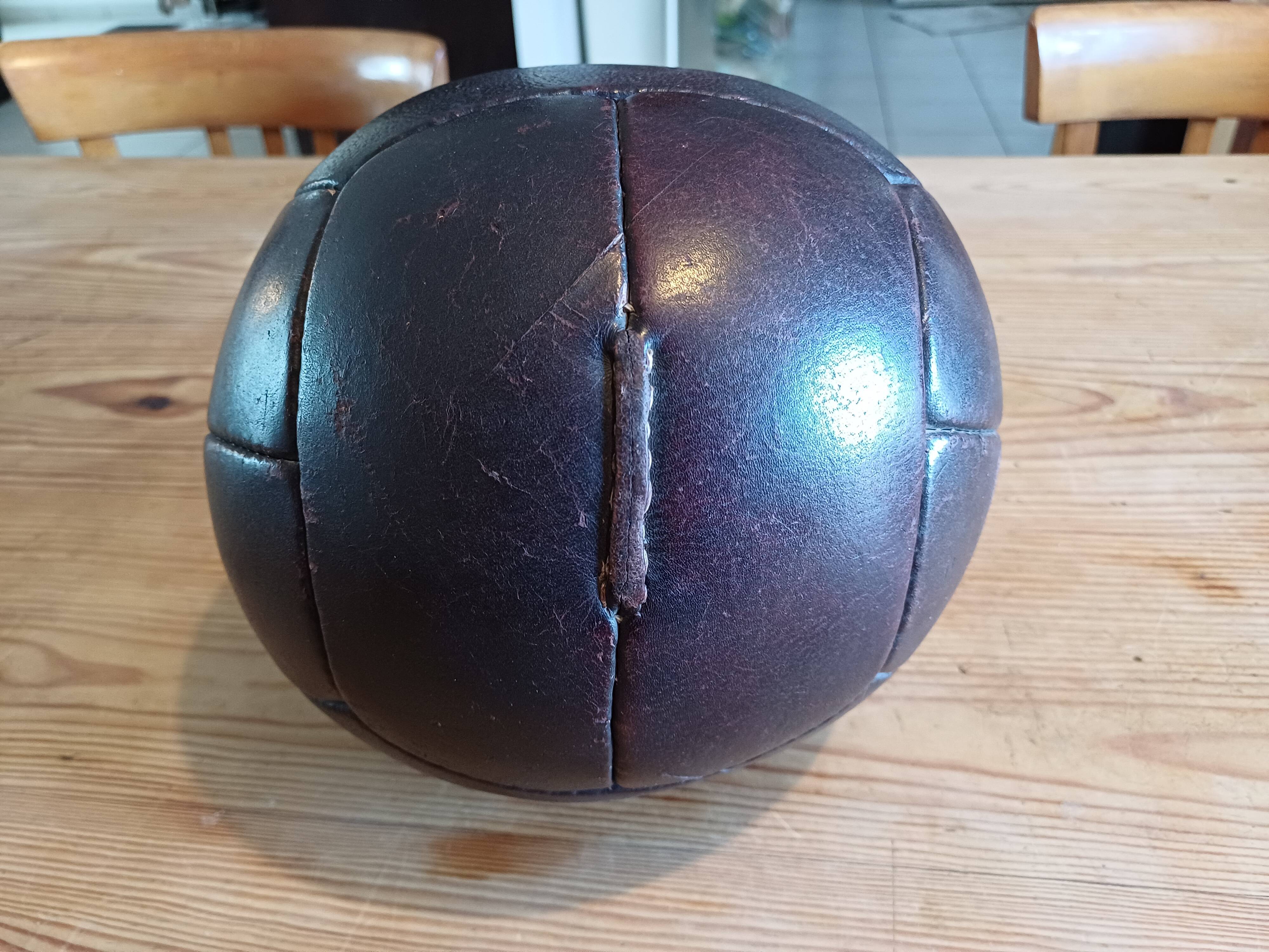 Old leather football