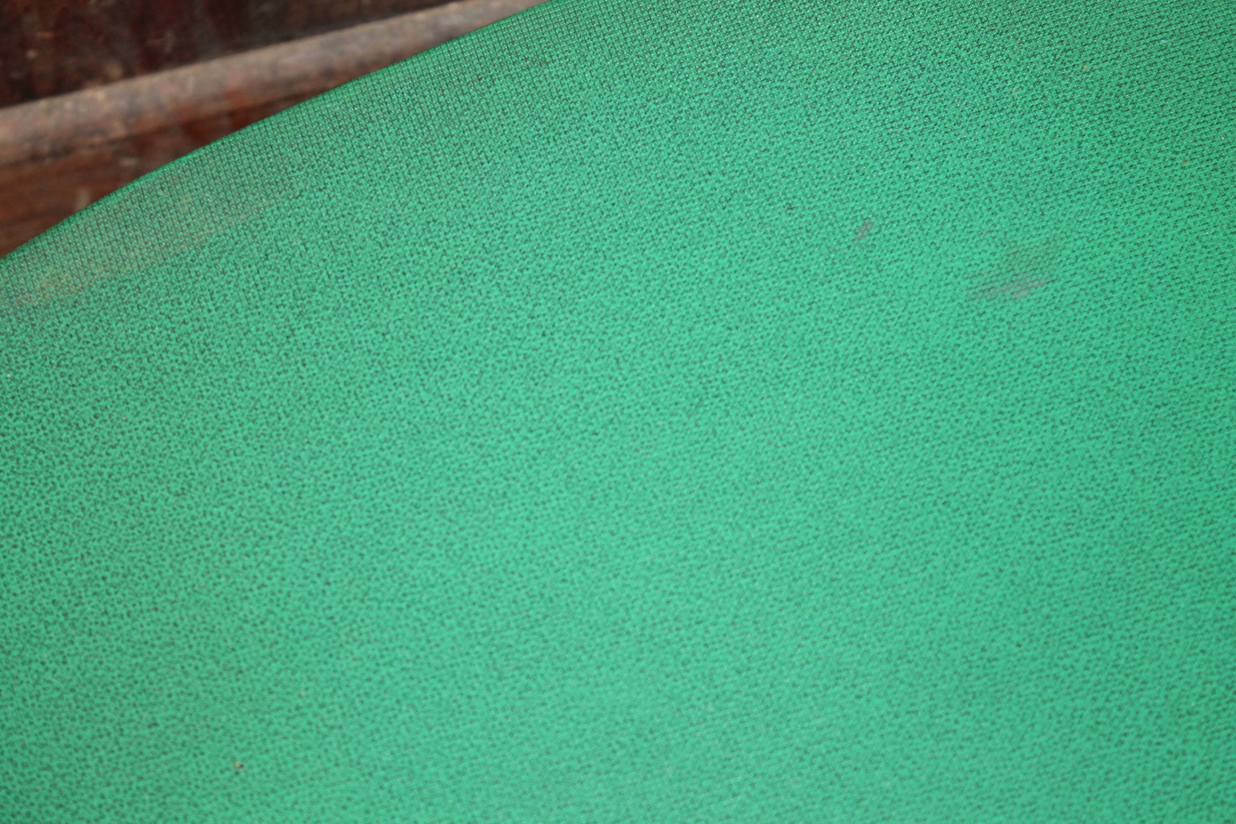 Set of three green vintage chairs