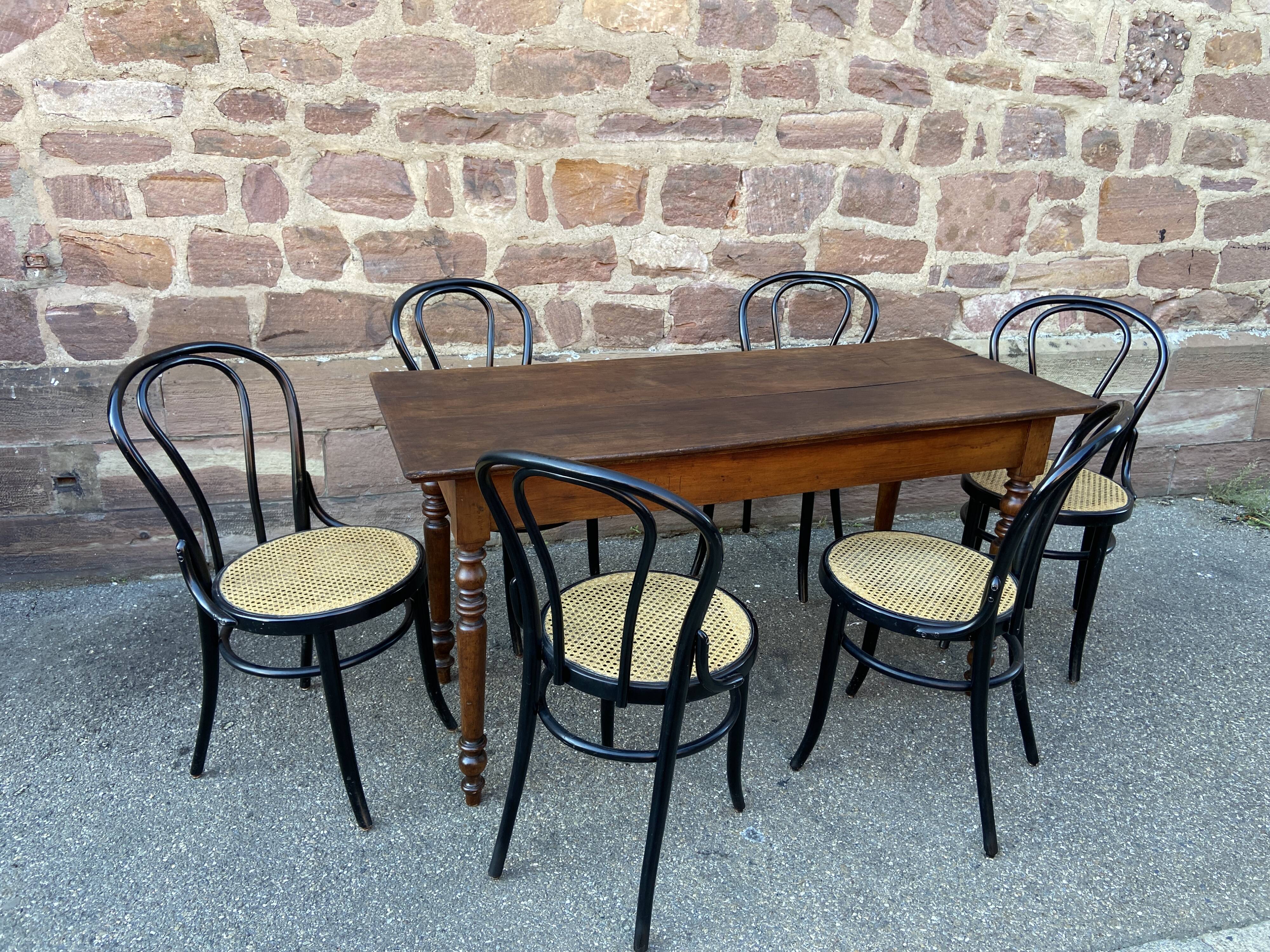 6 bentwood bistro chairs Fischel Thonet Style Nr 1980s