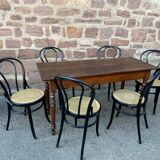 6 chaises bistrot bois courbé Style Fischel Thonet Nr  1980s