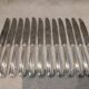12 silver-plated table knives by Christofle America, 24.5cm