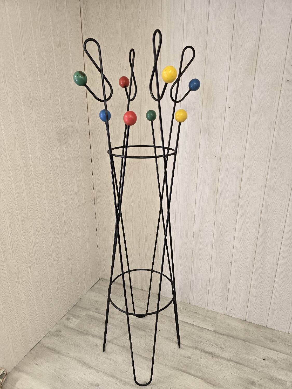 Vintage coat rack "cle de sol" 1950