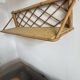 Pair of rattan shelves, 1950s/60s