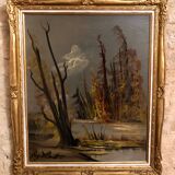Oil on panel Roger Comte