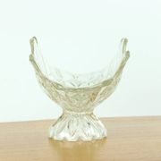 Large Pressed Glass Bowl, Tulip Collection Hermanowa Hut, 1957