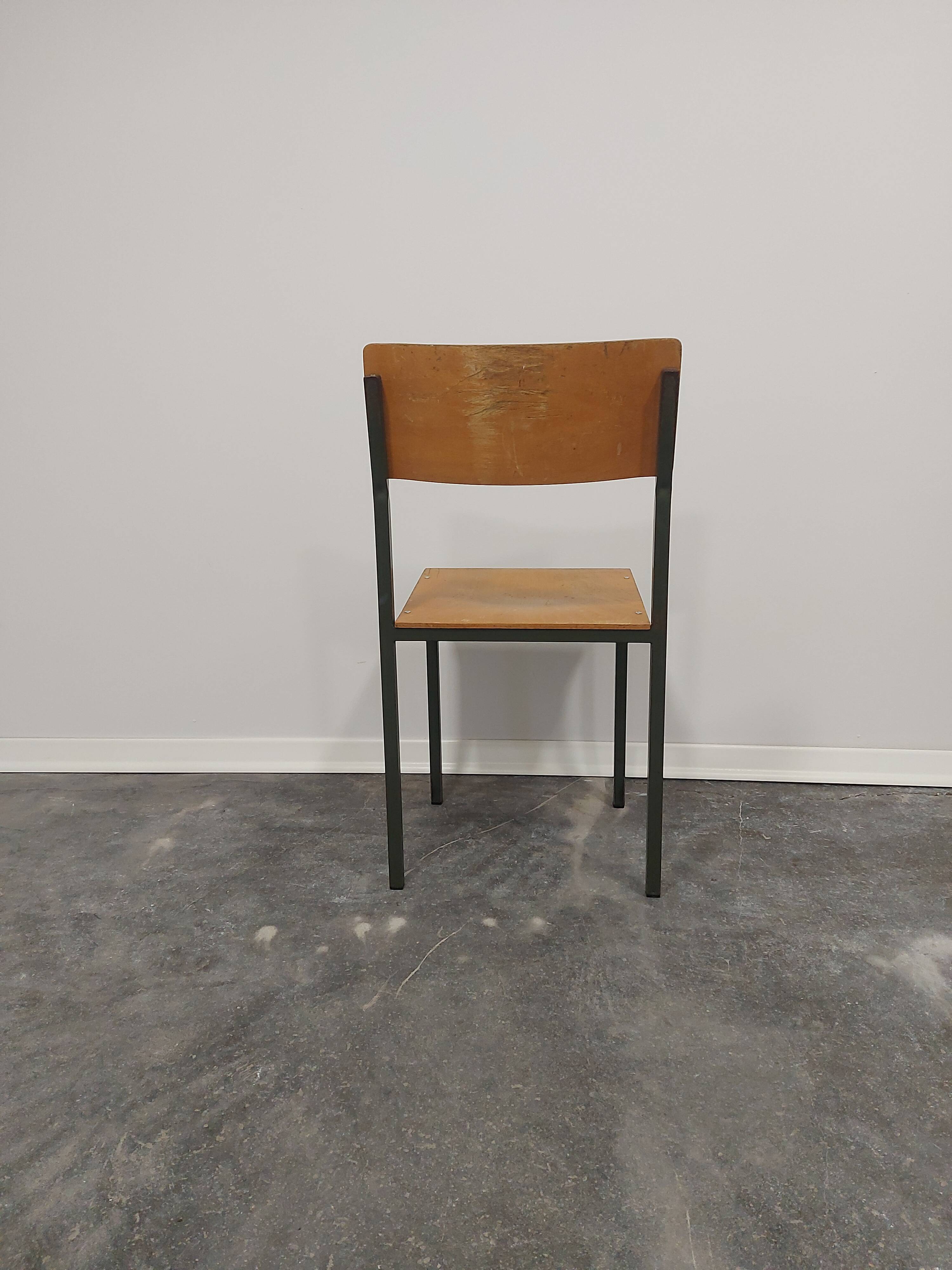 Chair, 1970s, Metal Green Frame