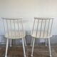 Two white, wooden Farstrup chairs, model 216
