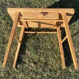 Small telephone table with compass feet, vintage 1960s