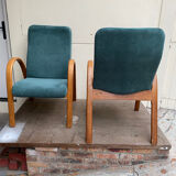 Pair of Baumann armchairs