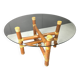 Vintage bamboo dining table, 1970s