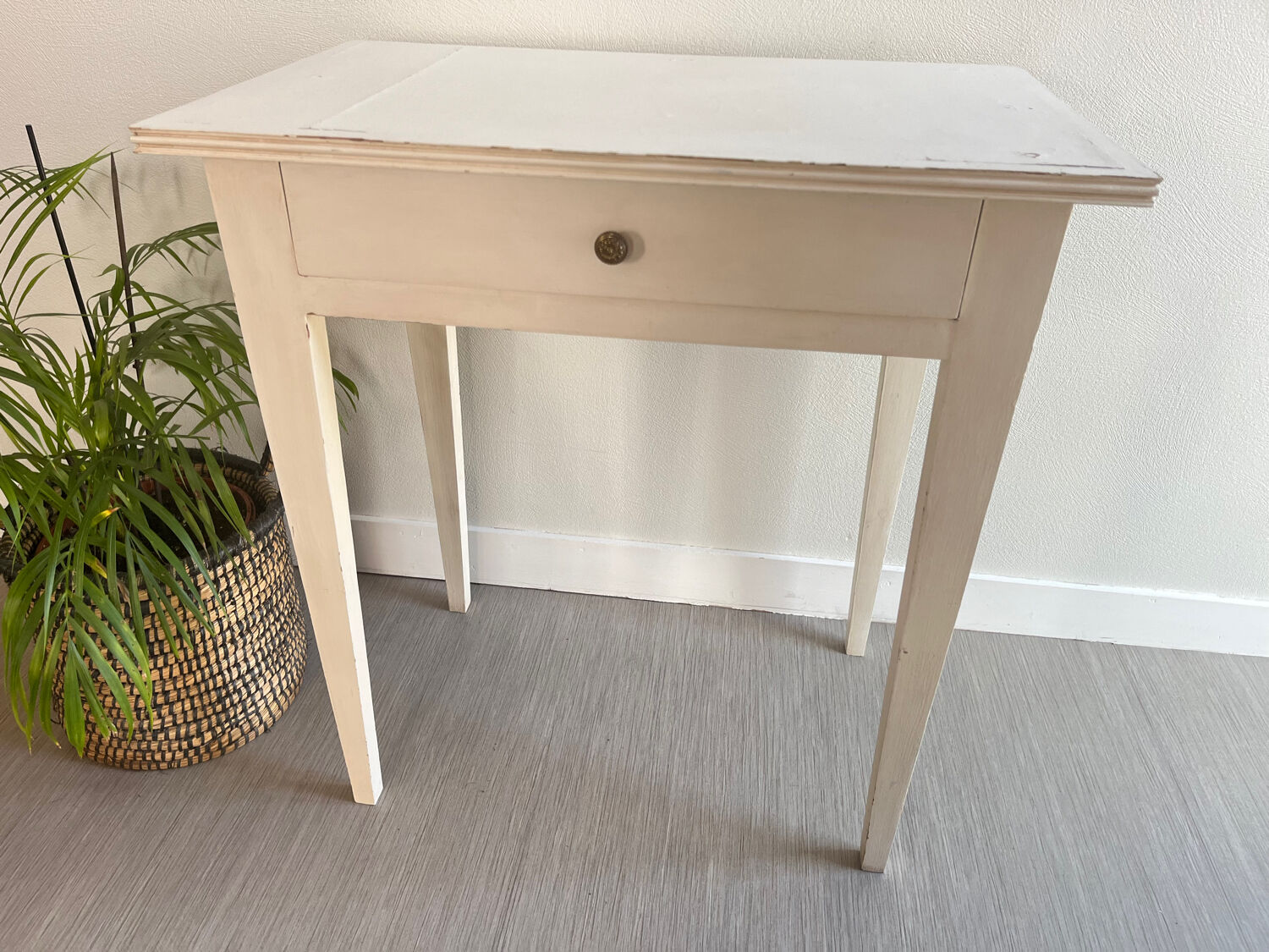 Small patinated wooden table