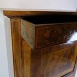 Secretary Empire Style Hand Polished Mahogany With Intarsia From 1820s