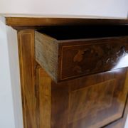 Secretary Empire Style Hand Polished Mahogany With Intarsia From 1820s