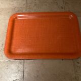 Produit Pop up Noel 22 Plateau 1970 en résine et jute orange