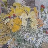 Pastel - Christine Delessert - 48 x 34 cm - bouquet of flowers