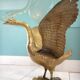 Coffee table swans hollywood regency swan brass design 1960