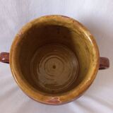 Glazed terracotta pot