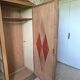 Art Deco wardrobe with mercury mirror