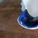 Zoomorphic bird ashtray, hand-decorated ceramic GL, Italy.