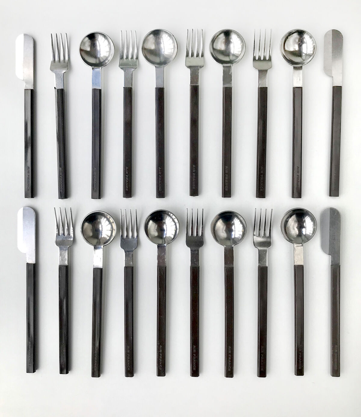 Air France Design CEI Raymond Loewy cutlery set, 20 pieces