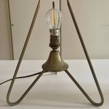 Space age opaline brass lamp from the 60s