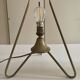 Lampe Space age laiton opaline années 60