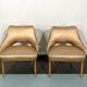 Italian Mid-Century bedroom chairs from 50s. Set of two