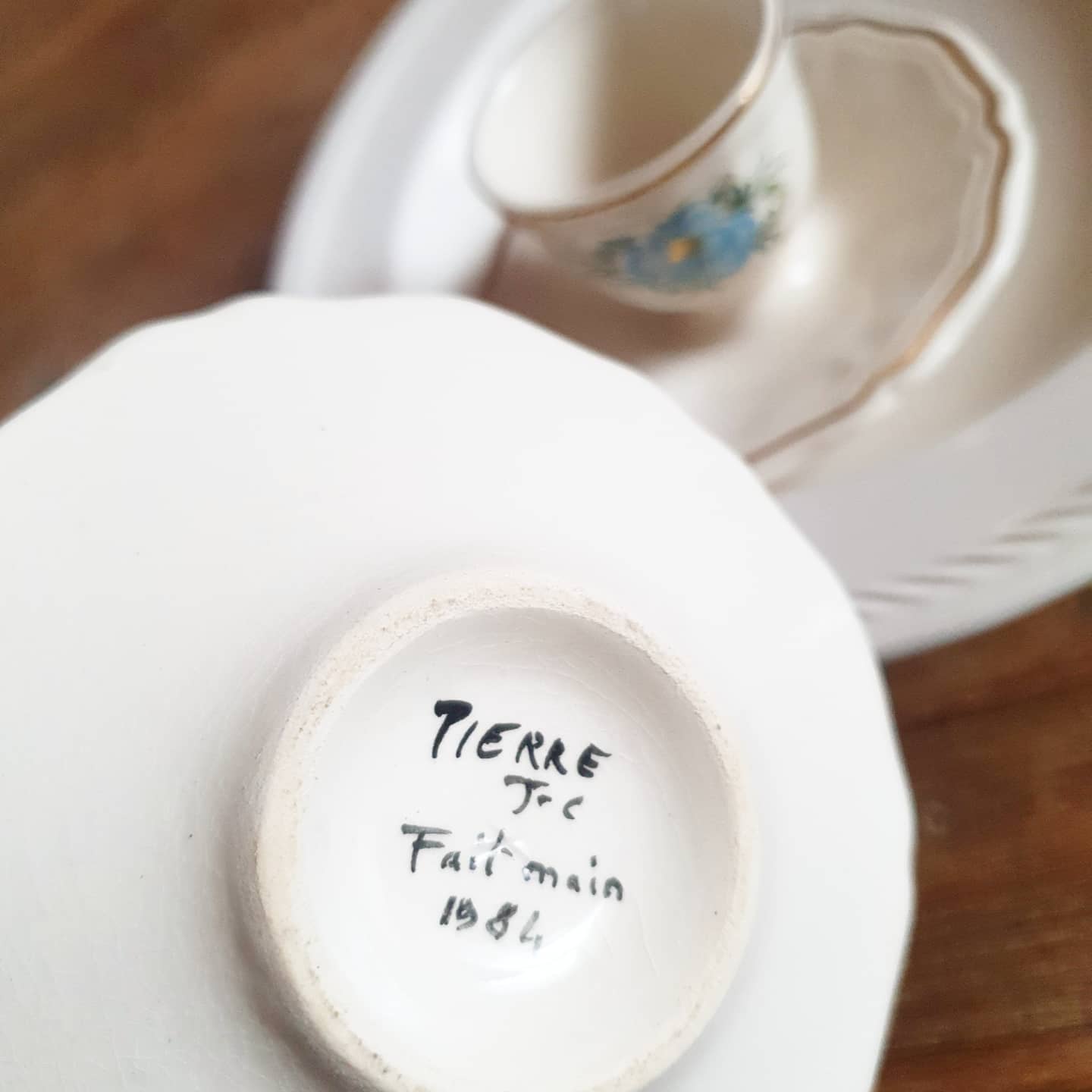 Duo coquetiers stamped and signed