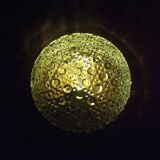 Glass ceiling light globe with relief decoration