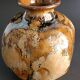 Vase en grès émaillé avec signature milieu XXème siècle