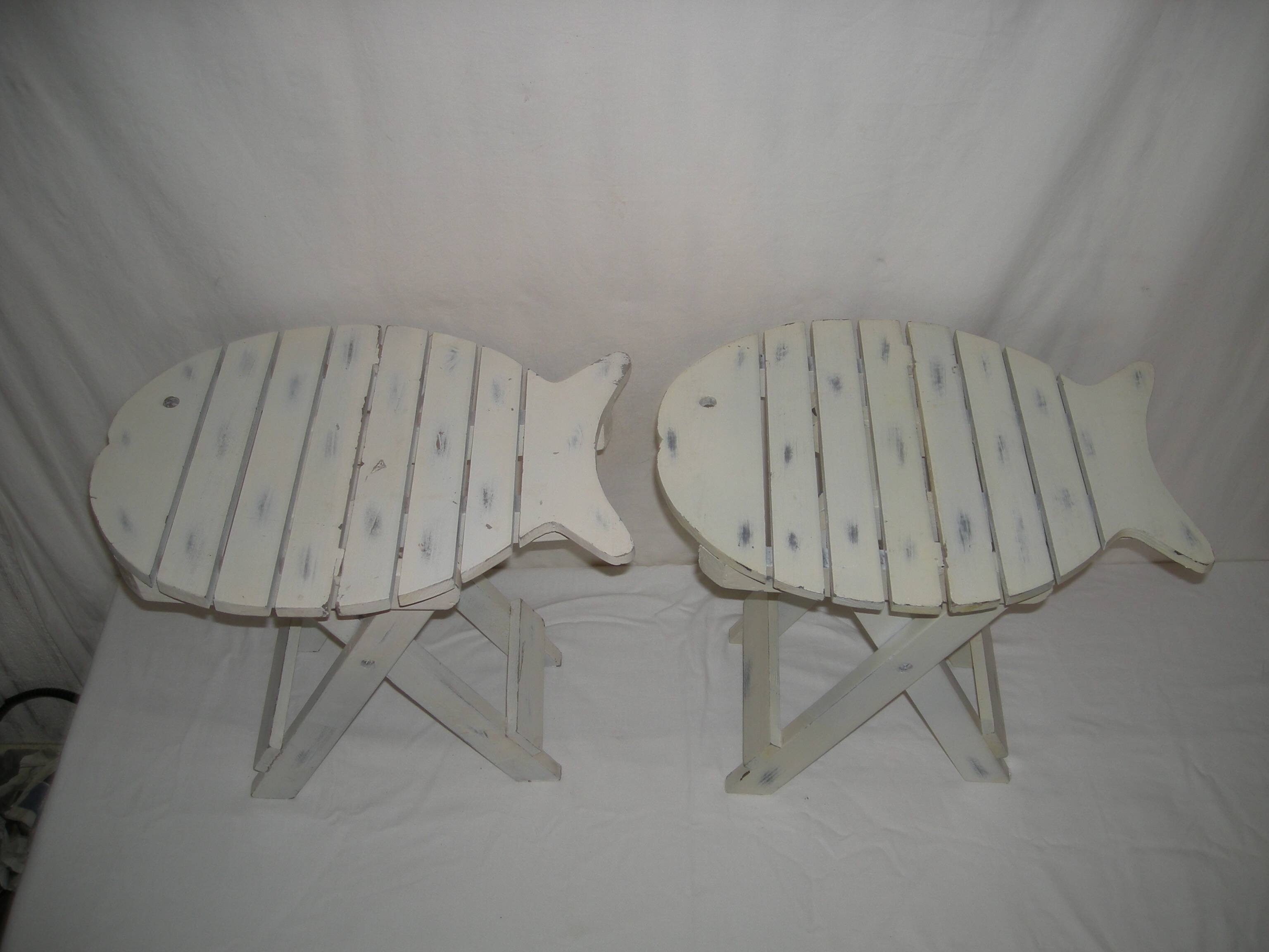 Pair of folding stools