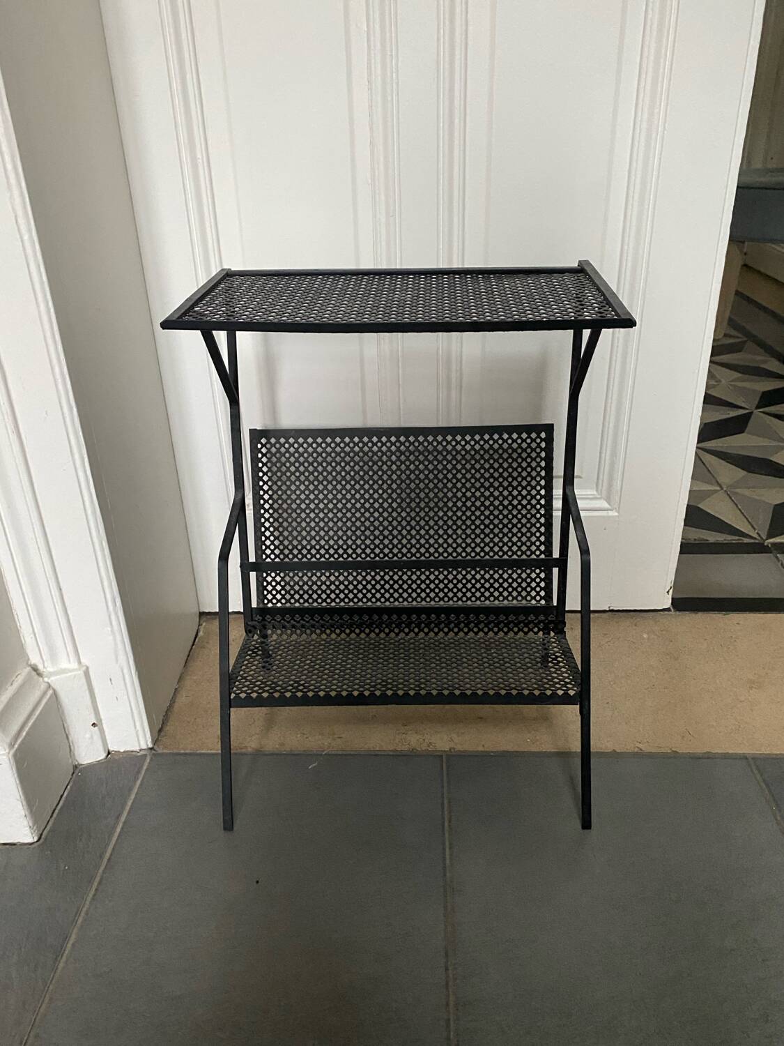 Mathieu Matégot style magazine rack