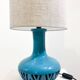 Mid-Century Blue Ceramic Table Lamp