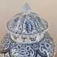 Large covered vase in Delft pottery