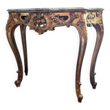 Console in gilded wood