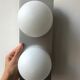Vintage opaline wall lamp