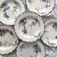 6 “Oxford” ironstone soup plates from Choisy le Roi