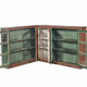 Buffet vaisselier d'angle bois viieux teck