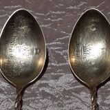 4 Silver teaspoons