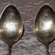 4 Silver teaspoons