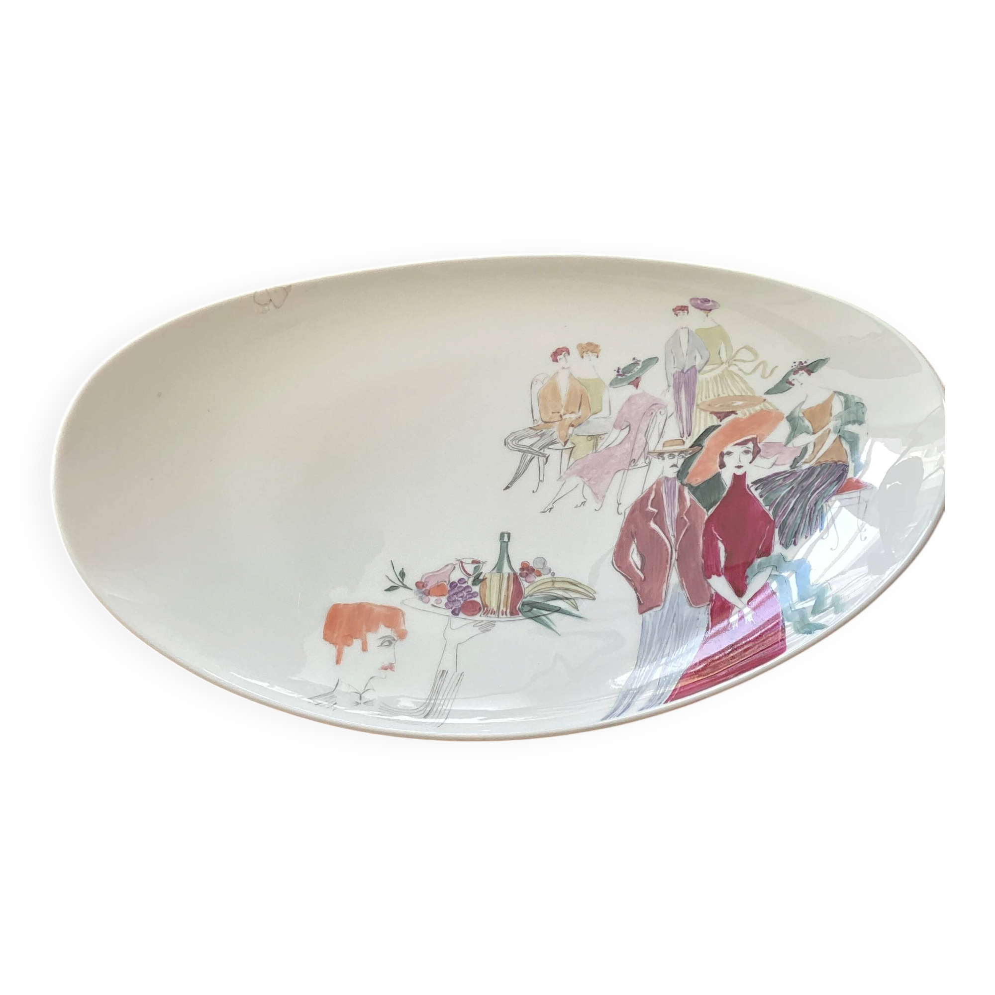 Rosenthal plate from the Montparnasse collection. Oval platter Rosenthal.