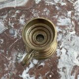 Hand candle holder, cellar rat, brass, gilded, gold, handle, 1950s, decoration, chic, decor, room